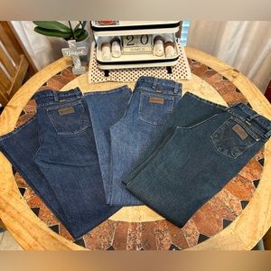 3 pair of men’s wrangler jeans new without tag